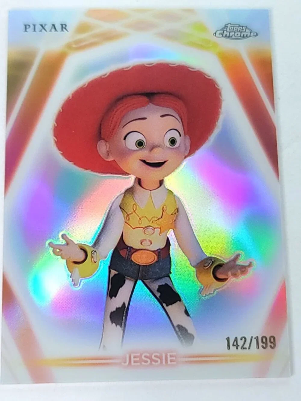 Jessie Topps 2026 Disney Neon Holo Chrome Refractor Limited 142/199 CNE